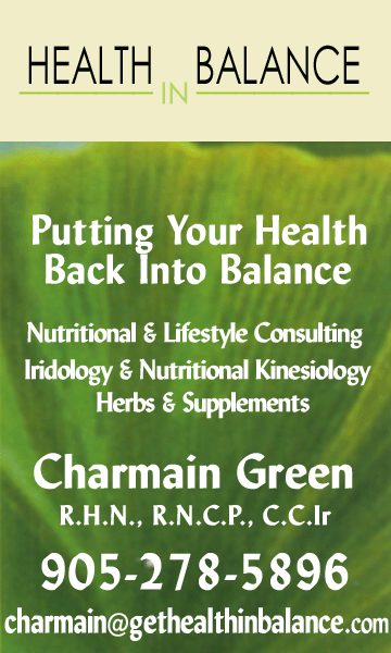 Health in Balance - Charmain Green - Registered Nutritional Consulting Practitioner
