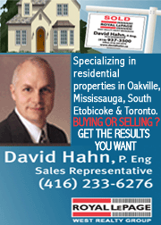 David Hahn - Sales Representative - Royal LePage 416-937-3500